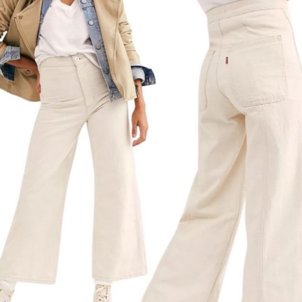 Levi's® X Wellthread Ribcage Wide Leg Cropped jean